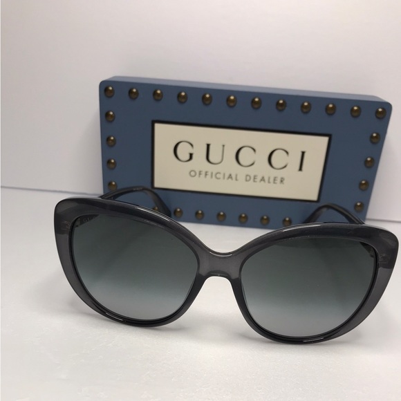 New - Gucci GG0789S-001 57 Sunglass WOMAN INJECTION Grey - Picture 10 of 15